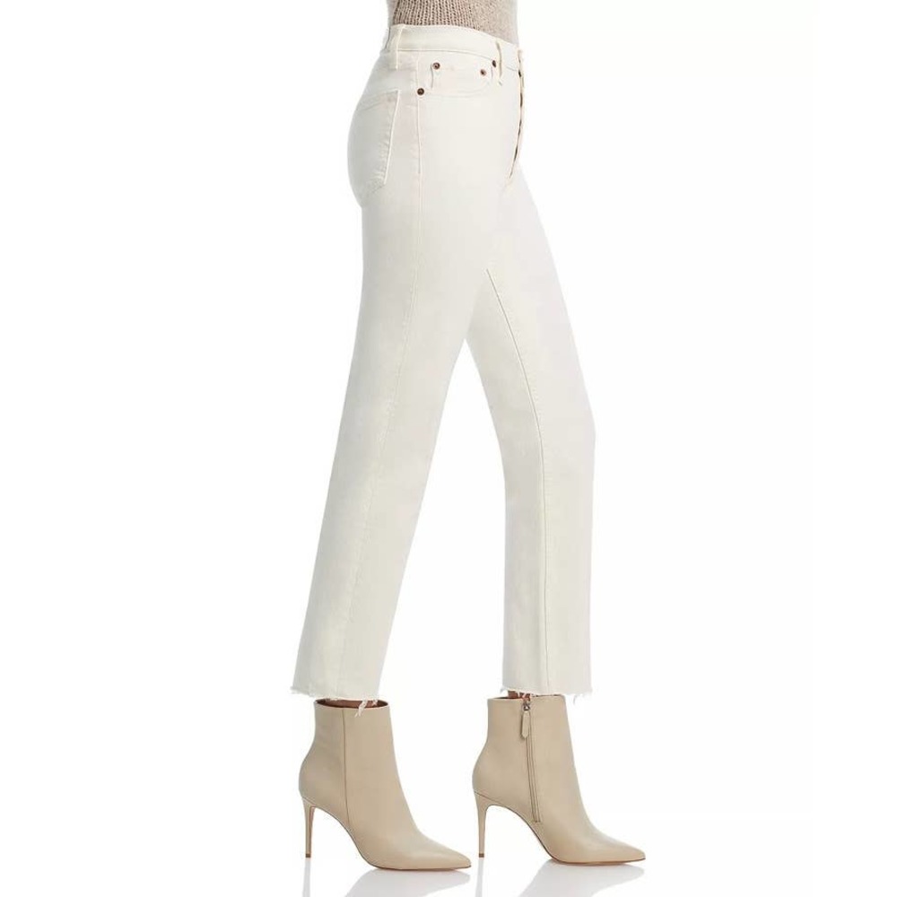 NWT RE/DONE 70s Stove Pipe High Rise Ankle Crop Jeans